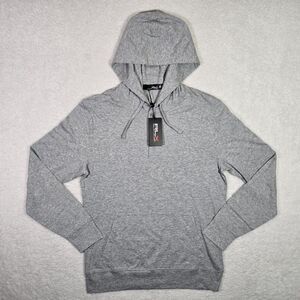 RLX Ralph Lauren Golf Henley Hoodie Gray Lightweight Mens Small $198 S